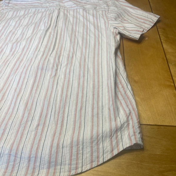 Marine Layer XL Striped Button Up Shirt One Pocket Short Sleeve - Picture 13 of 16